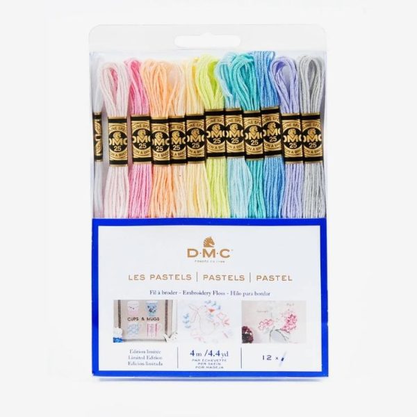 Νήματα Mouliné DMC - Pastels (12τμχ)