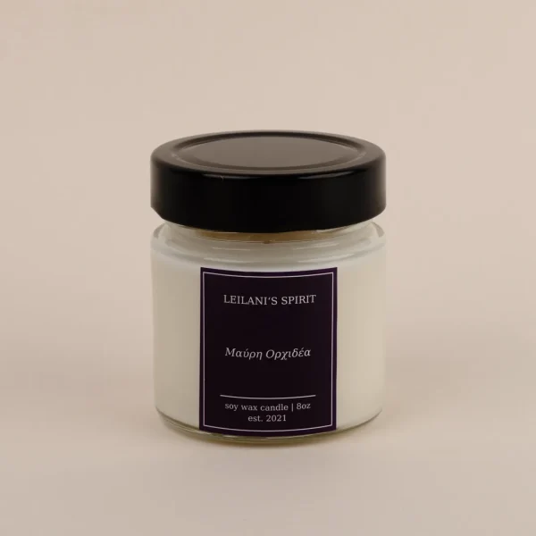 Κερί Σόγιας - Μαύρη Ορχιδέα 8oz