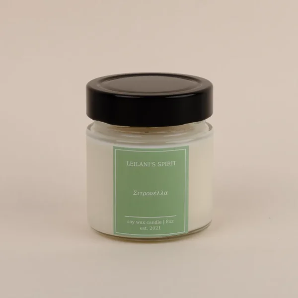 Κερί Σόγιας - Σιτρονέλλα 8oz