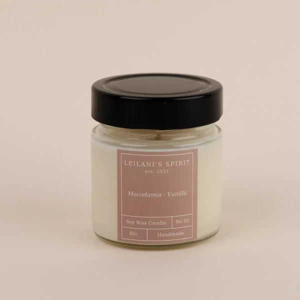 Κερί Σόγιας - Macadamia Βανίλια 8oz